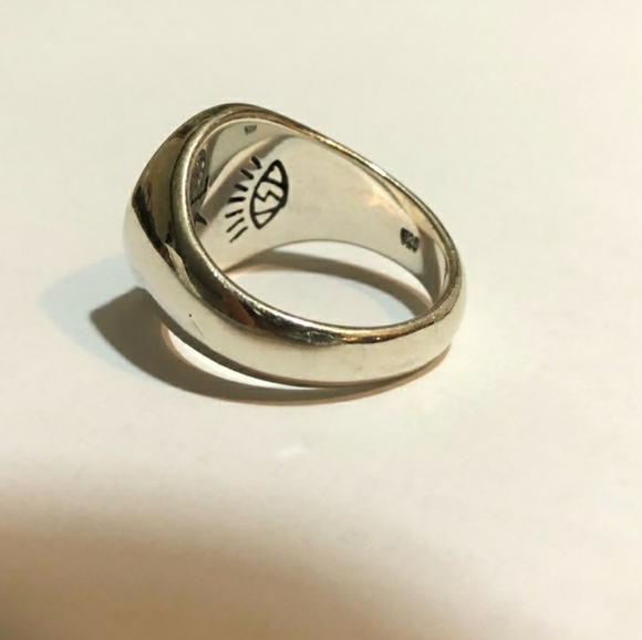 JEWELRYLAB Handmade Jaguar Ring 925 Sterling Silver Brass Emblem.EUC! - Picture 7 of 11